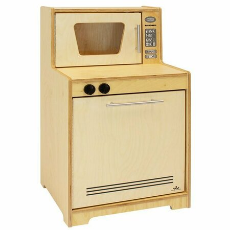 WHITNEY BROTHERS WB6410N Natural Wood Children's Microwave & Dishwasher - 19x15x34 9466410N